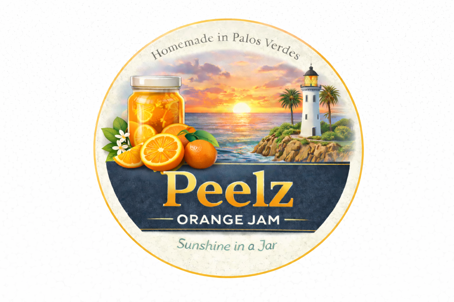 Peelz Orange Jam label